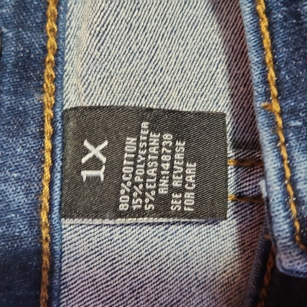 Fashion Nova Distressed Skinny Jeans Sz 1x. 38x27 - Picture 3 of 8